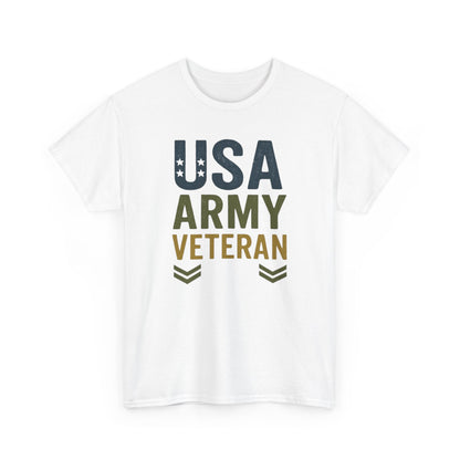 USA Army Veteran Cotton Tee, Veteran Gift, Patriotic Apparel, Memorial Day T-Shirt, Military Pride Top, Navy Veteran T-Shirt