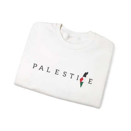 Palestine Heart Sweatshirt, Cozy Sweater, Casual Gift for Activists, Statement Apparel, Comfortable Layering Piece, Palestine Gift