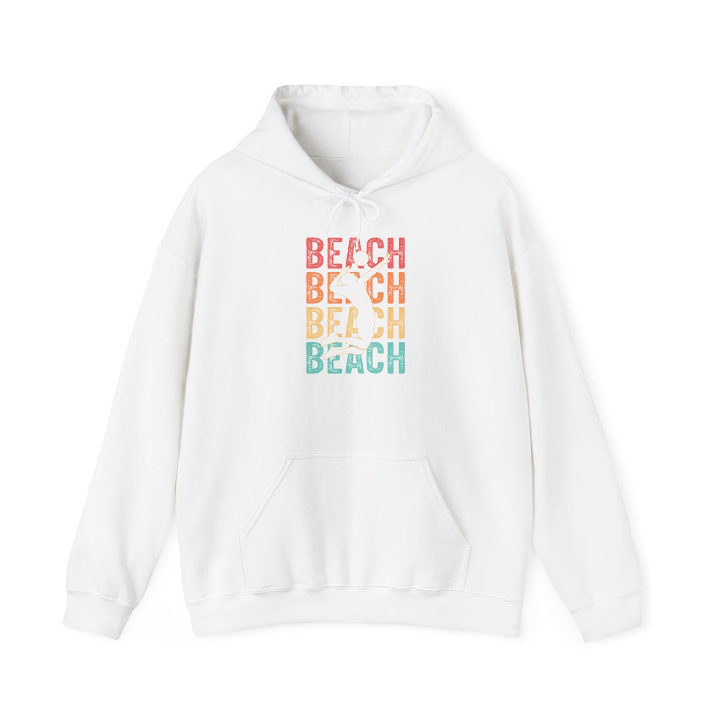 Beach Vibes Unisex Hooded Sweatshirt - Tshirt Gift, Gift For Volleyball Lover, Perfect for Summer Days, Casual Outings, Beach Trips, Gifts