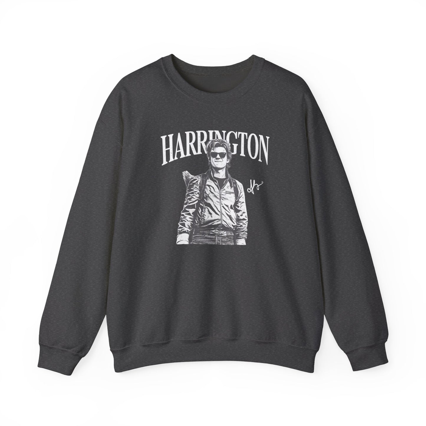 Harrington Portrait Crewneck Sweatshirt | Vintage Photo Graphic Pullover | Aesthetic Unisex Sweatshirt, Retro Streetwear Gift