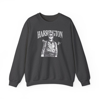Harrington Portrait Crewneck Sweatshirt | Vintage Photo Graphic Pullover | Aesthetic Unisex Sweatshirt, Retro Streetwear Gift
