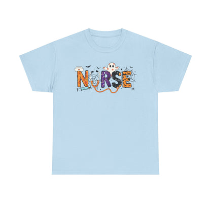 Nurse Graphic Tee, Funny T-Shirt for Nurses, Great Gift for Healthcare Workers, Nursing Student Apparel, Halloween-Themed Nursing Shirt