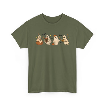 Halloween Ghost Unisex Tee, Halloween Tshirt, Fall T-Shirt, Spooky Shirt, Halloween Costume, Casual Wear