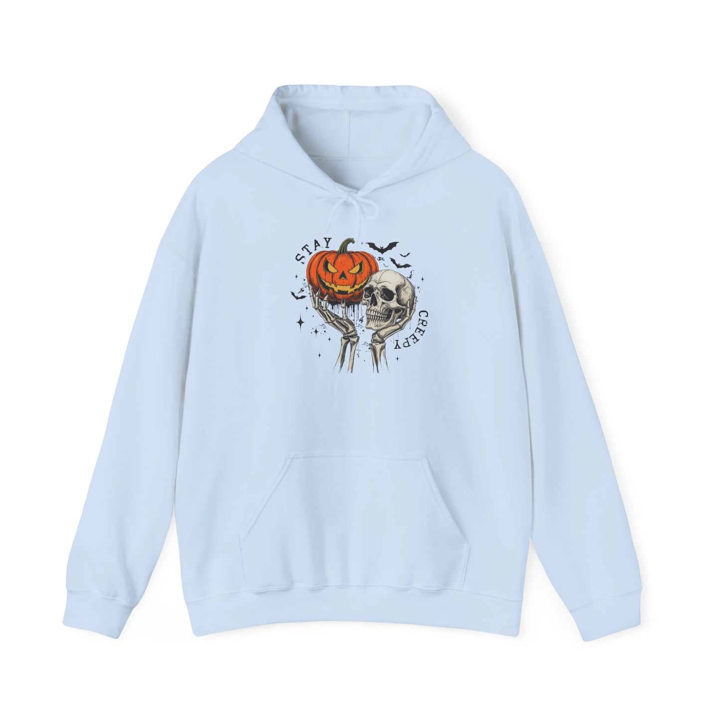 Halloween Pumpkin & Skull Sweatshirt hoodie, Cozy Halloween Hoodie, Fall Fashion, Spooky Gift, Hooded Sweatshirt, Halloween Day Gift