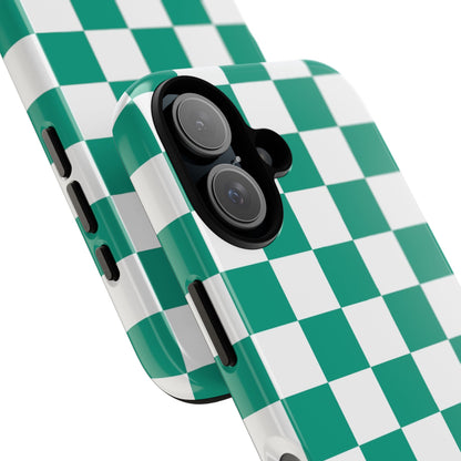 Checkered iPhone Case, Stylish Phone Cover,  Mobile Case For iPhone 17 Pro, 17, 16, 15, 14, 13, 12, 11, X, XR,XS MAX, Chic Gift for Her