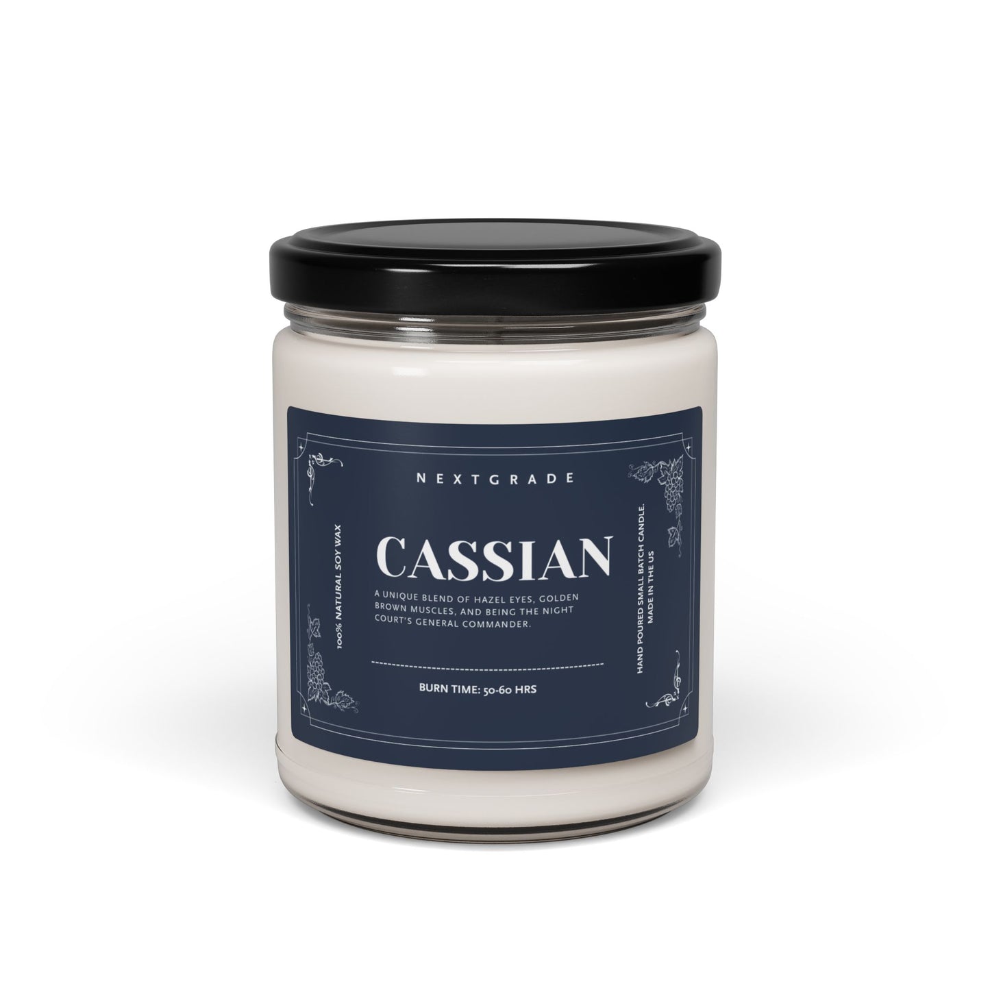 Book Themed Scented Candle - Gift for Her, Library Book Lovers' Reading Candle, Bookish Scents for Bibliophiles (Cassian)