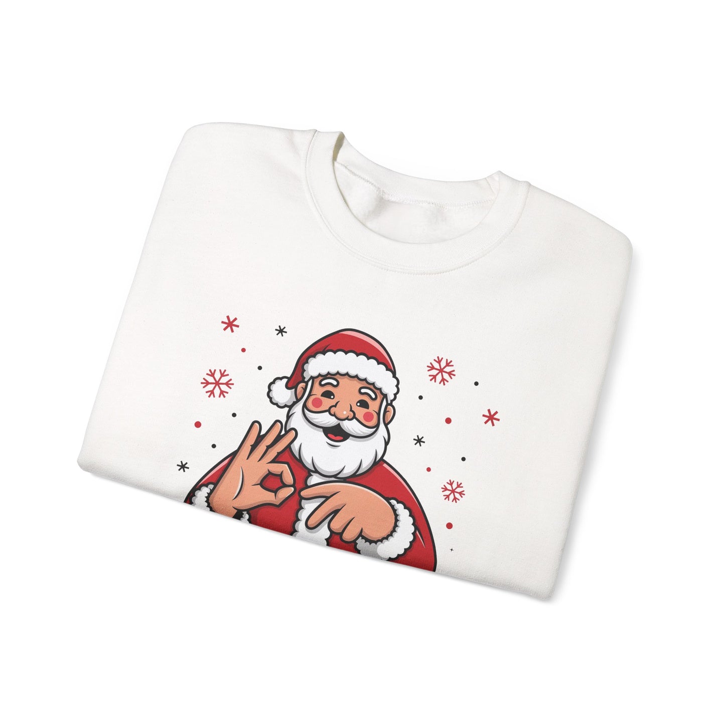 Six Seven Santa Funny Christmas Sweatshirt Cozy Holiday Crewneck for Men & Women | Santa Graphic Pullover | Warm Festive Gift for Friends