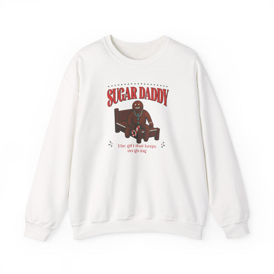 Sugar Daddy Sweatshirt, Retro Illustrated Man Graphic Crewneck, Vintage Typography Sweater, Funny Unisex Pullover, Trendy Gift for Him