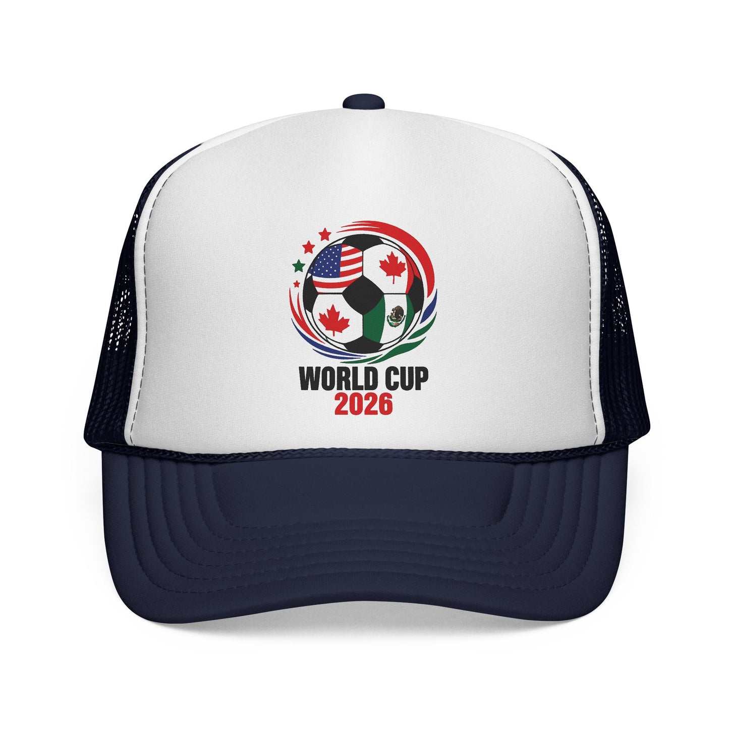 World Cup 2026 Trucker Hat, Soccer Ball Flag Cap, Adjustable Mesh Back Hat, Football Fan Gift, Match Day Accessory, Team Pride Baseball Cap