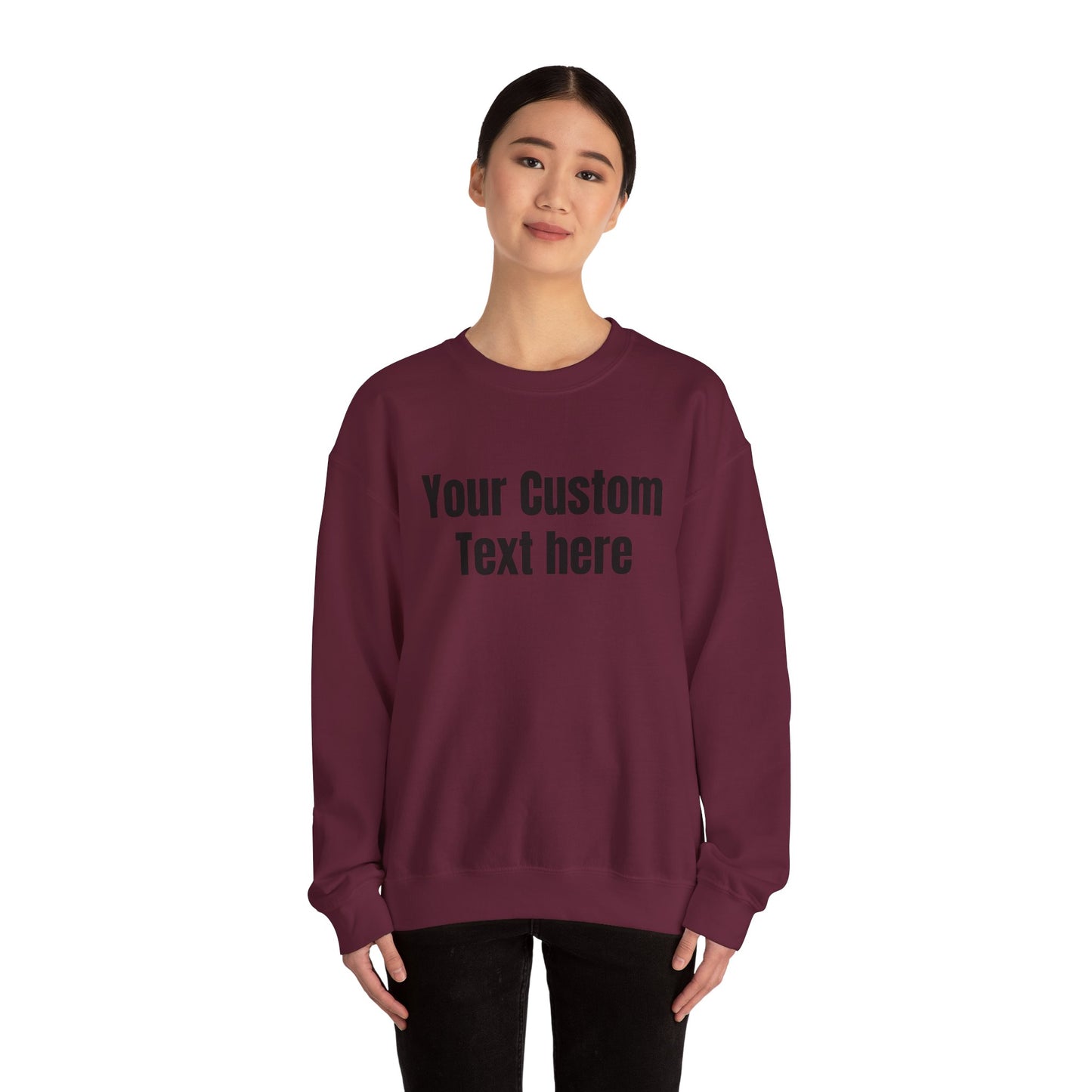 Customizable Crewneck Sweatshirt, Personalized Gift, Holidays, Unique Design, Perfect Gift for Anniversaries, Weddings, and Special Occasion