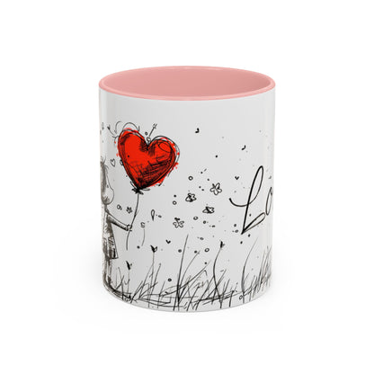 Romantic Coffee Mug, Love Gift for Coffee Lovers, Valentine's Day Mug, Couple Gift, Home Decor, Art Mug, Gift for Wife