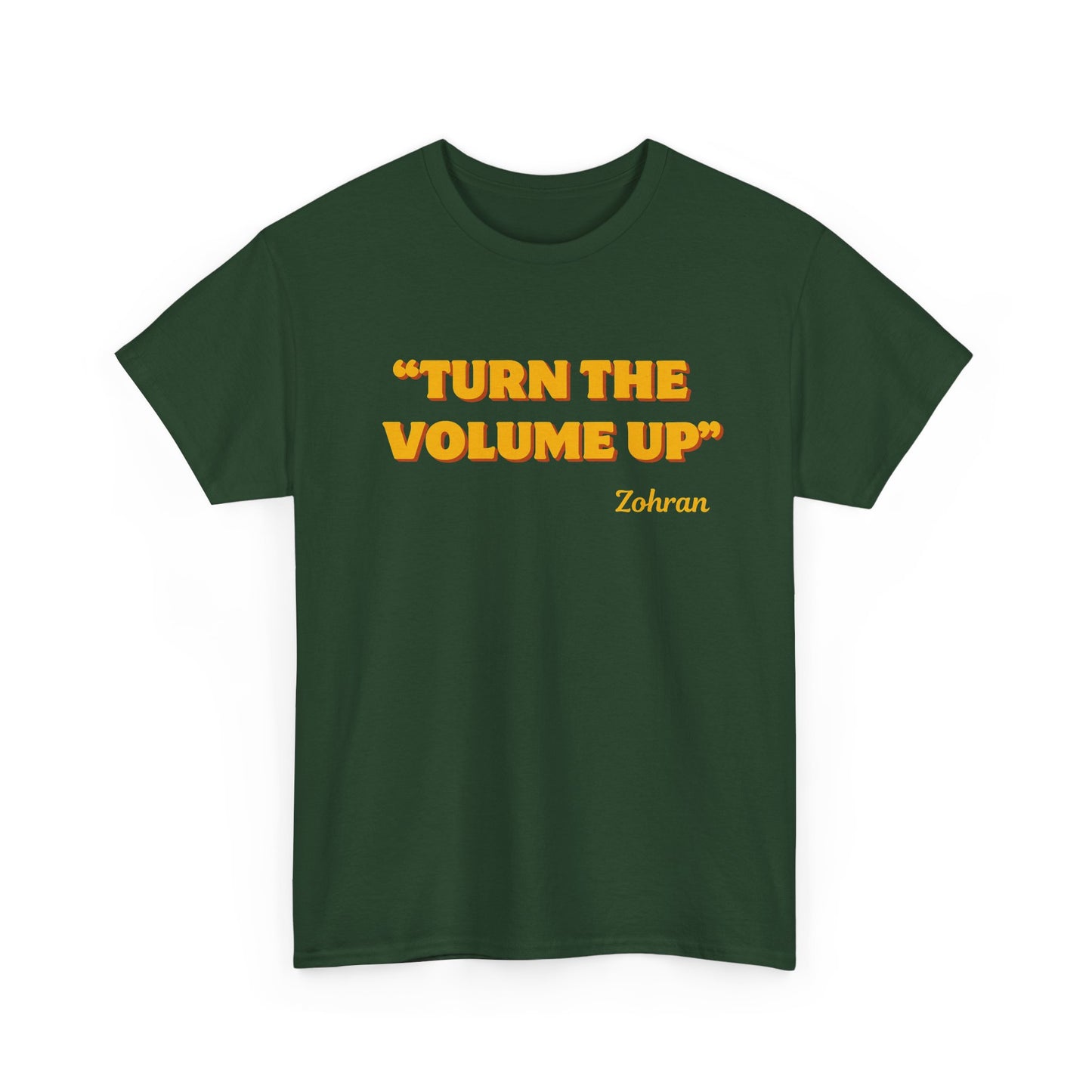 Turn the Volume Up Shirt, Zohran Mamdani Shirt, Mayor Mamdani Shirt, NYC 2026, Protest Tee, Progressive Tee, Liberal Shirt, Democracy Shirt