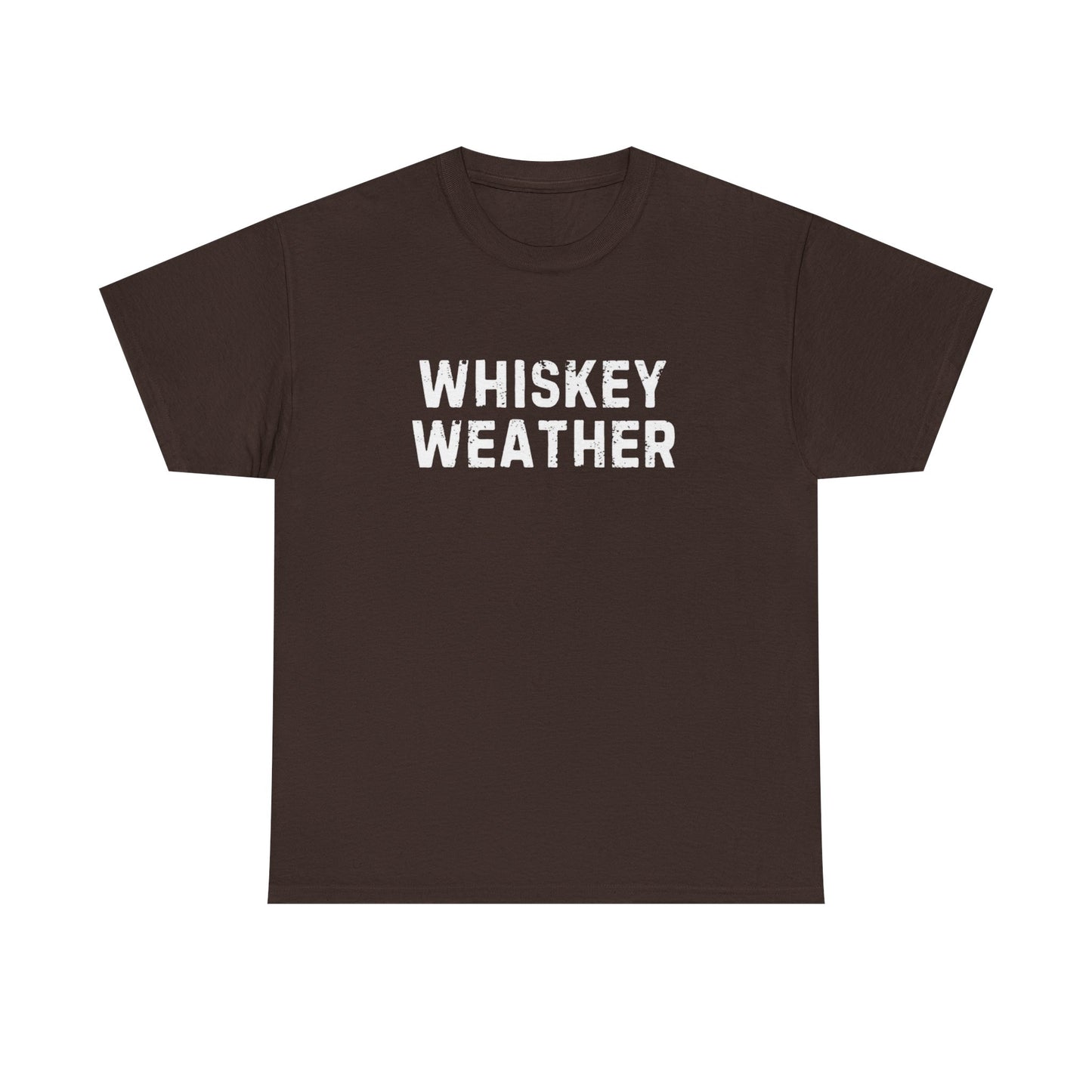 Whiskey Weather Tee, Cotton T-Shirt for Casual Outings, Gift for Beer Lovers, Cozy Fall Apparel, Perfect for Birthdays, Parties