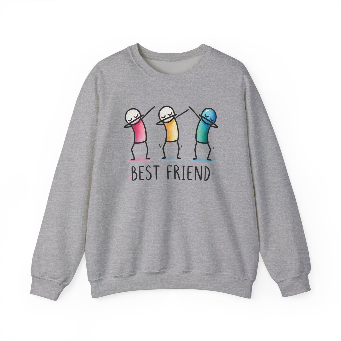Best Friend Sweatshirt, Cute Dabbing Characters Sweater, Matching Friends Gift, XMas Christmas, Friendship Hoodie, BFF Gift for Girls