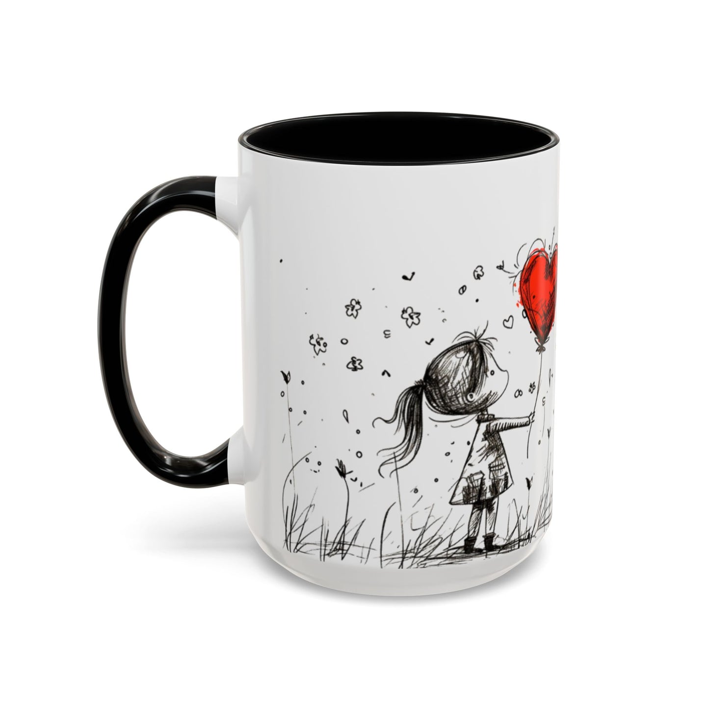 Romantic Coffee Mug, Love Gift for Coffee Lovers, Valentine's Day Mug, Couple Gift, Home Decor, Art Mug, Gift for Wife
