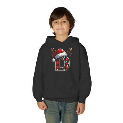 Personalized Festive Reindeer Hoodie for Kids, Christmas Sweatshirt hoodie, Holiday Gift, Cozy Winter Attire, Personalized Youth Hoody