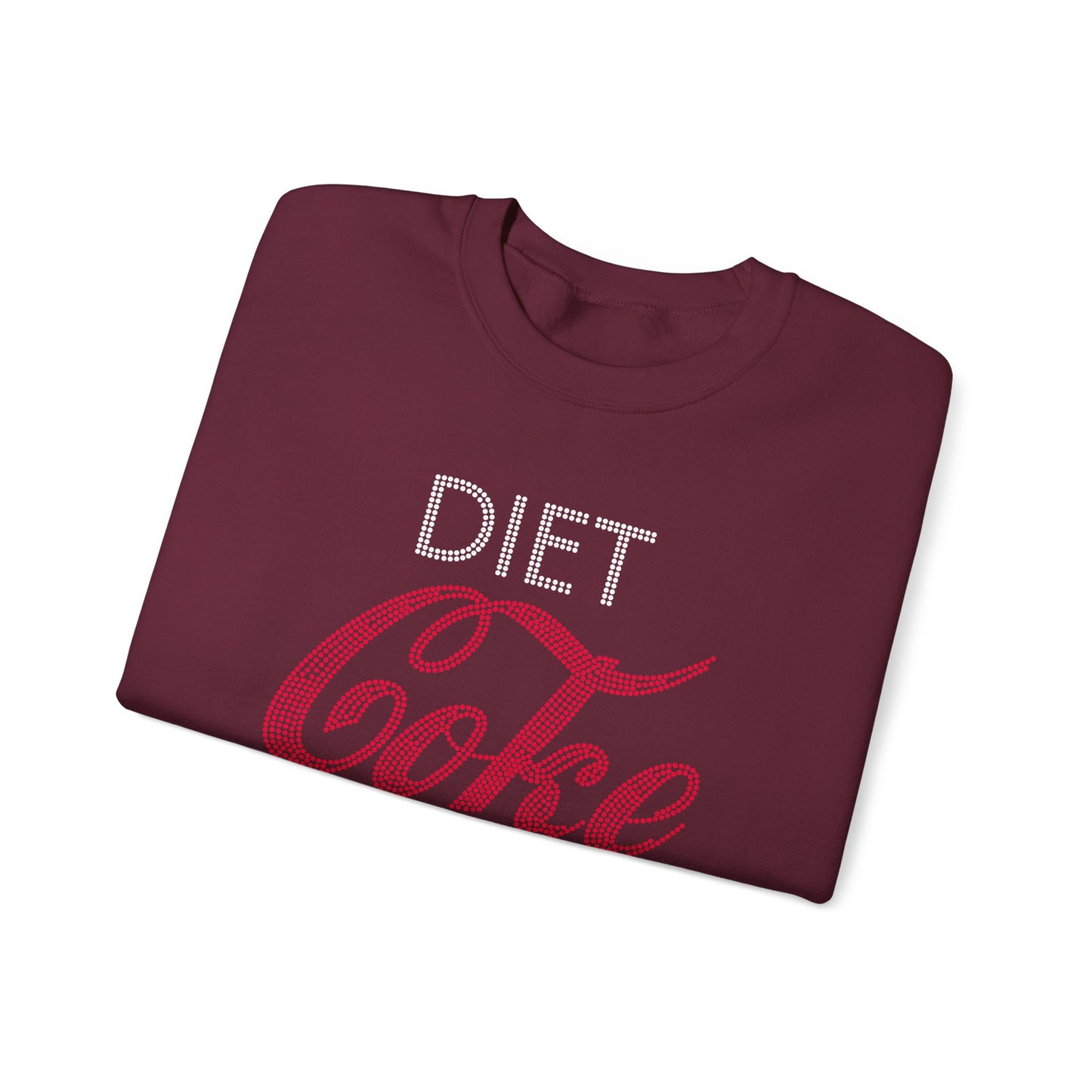 Diet Coke Sweatshirt, Funny Soda Lover Crewneck, Rhinestone Style Graphic Sweatshirt, Cozy Casual Pullover Gift for Her