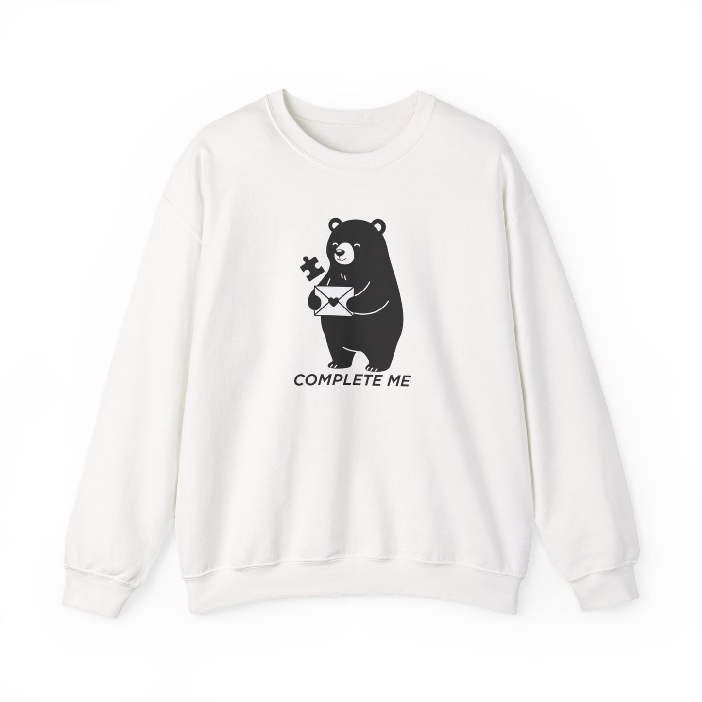 You Complete Me Valentine's Sweatshirt | Matching Couple Gift | Cute Bear Puzzle Tee | Anniversary & Valentine's Day Gift