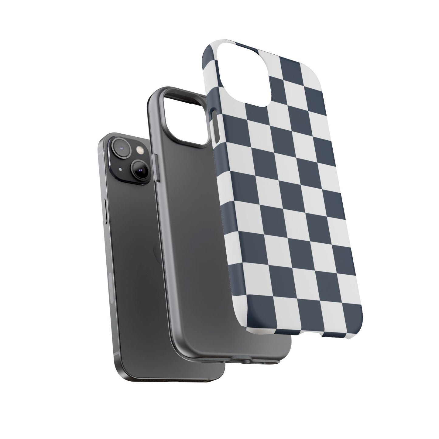 Checkered Pattern iPhone Case, iPhone Cover, Modern iPhone Accessory, Gift for Him, Trendy Mobile Protection
