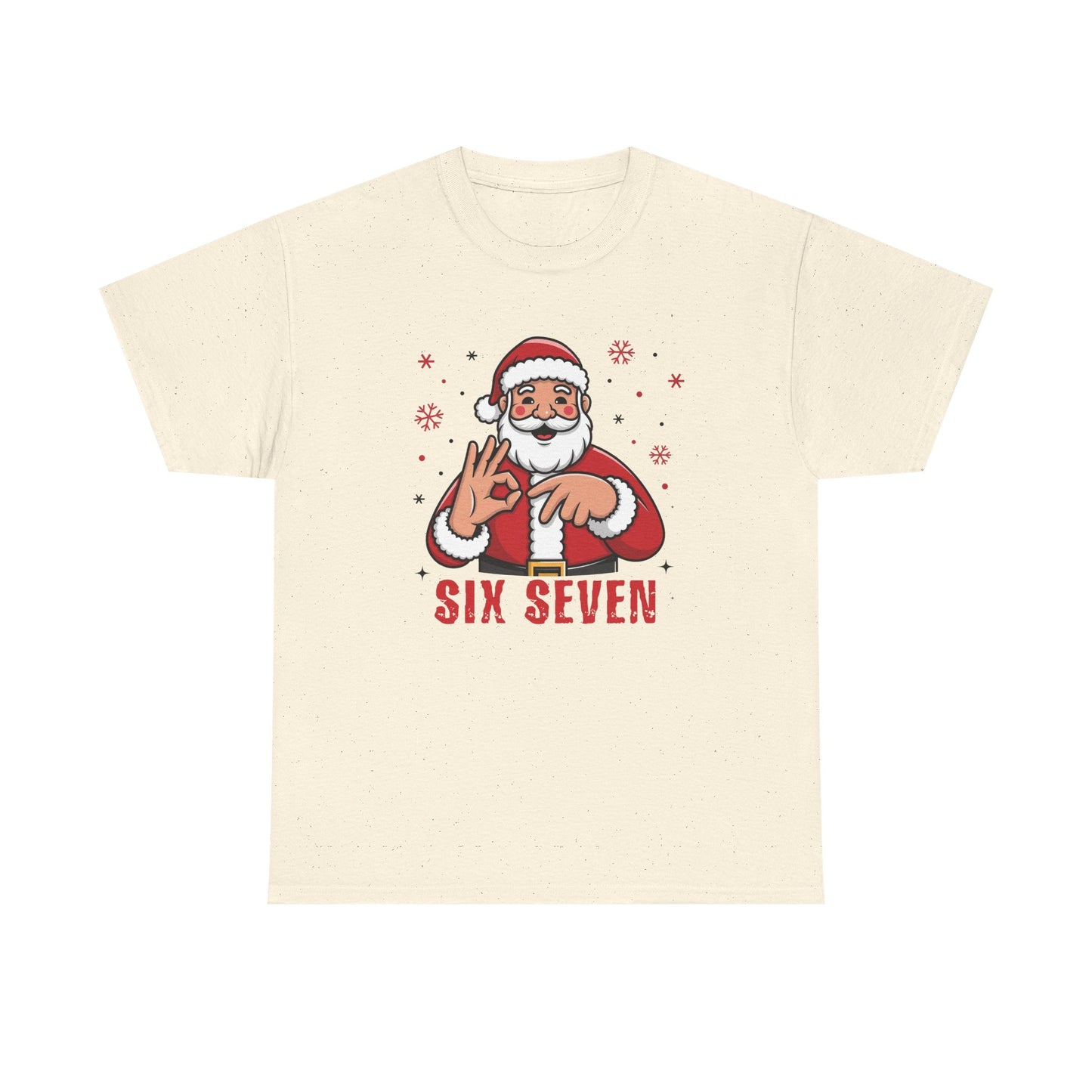 Six Seven Santa Funny Christmas T-Shirt  Humorous Holiday Tee for Men & Women | Trendy Santa Graphic Shirt | Gift for Friends