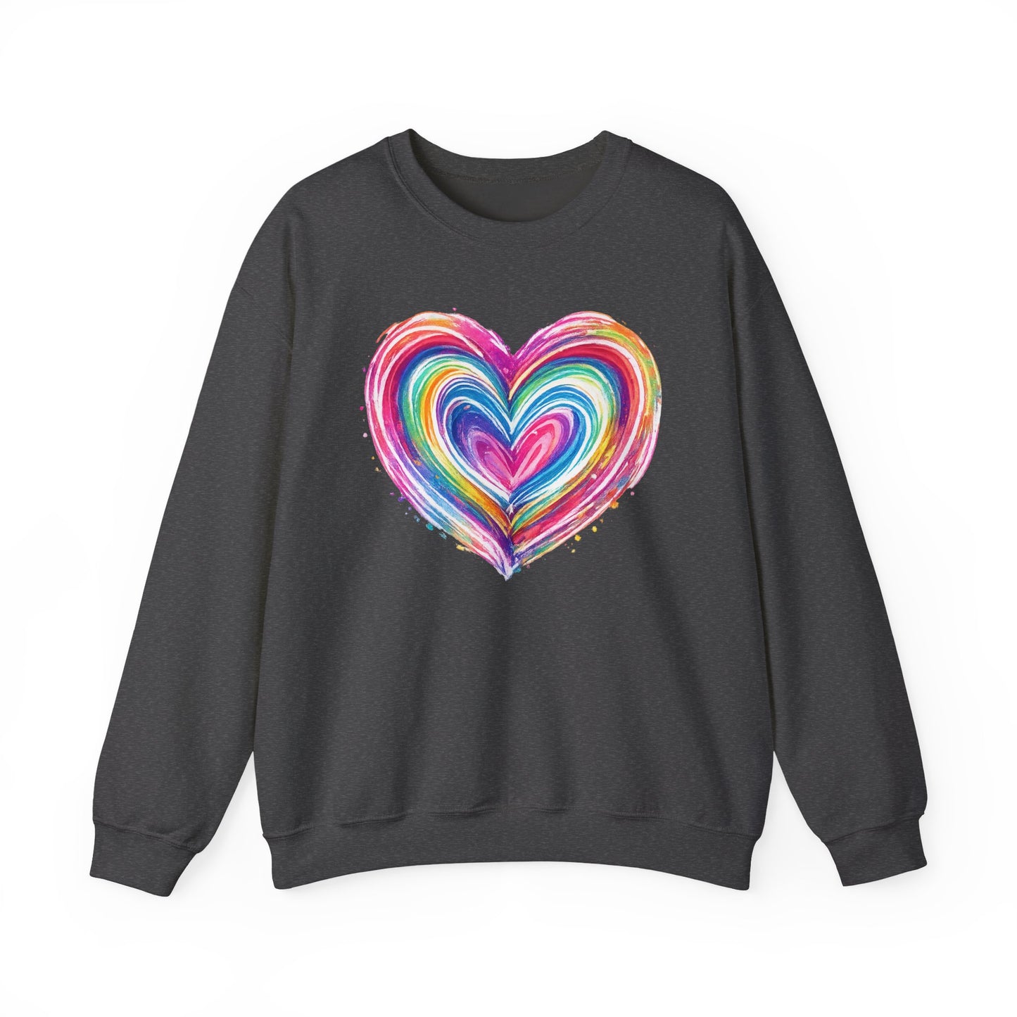 Comfort Colors Cute Heart SweatShirt, Brushstroke Heart , Valentine Gift, Womens Love Sweater, Anniversary Day , Coquette Valentine Tee