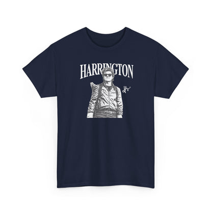 Harrington Graphic Tee Shirt | Vintage Pilot Photo T-Shirt | Retro Biker Aesthetic Top, Unisex Streetwear Gift