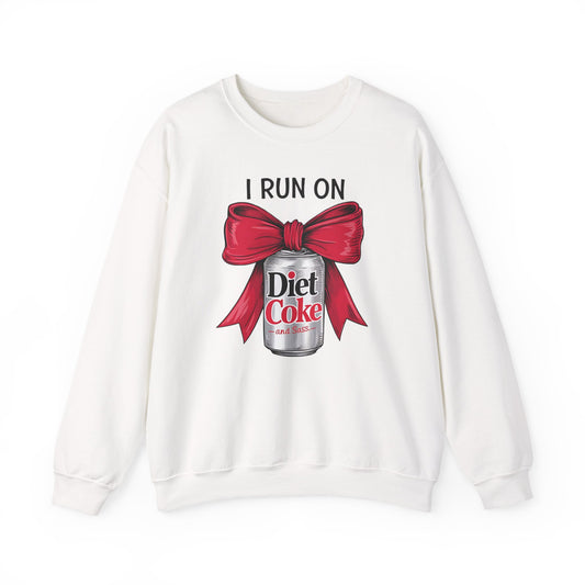 Diet Coke Sweatshirt, Funny Soda Lover Crewneck, Rhinestone Style Graphic Sweatshirt, Cozy Casual Pullover Gift for Her