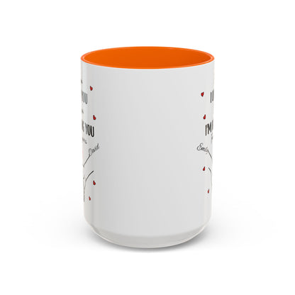 I Met You I Liked You I Love You I'm Keeping You Mug, Personalized Couple Coffee Cup, Handshake Hearts Love Gift, Valentine Gift