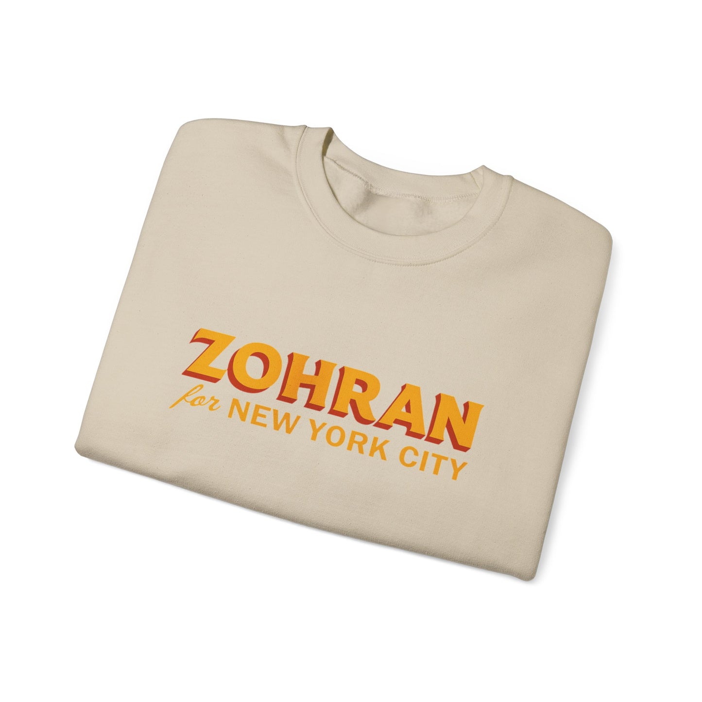 Zohran for New York City Sweatshirt, Vintage NYC Crewneck, Political Graphic Pullover, City Pride Gift | Urban Streetwear