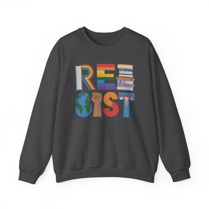 RESIST letter art Sweatshirt | RESIST Equality Sweatshirt | Feminist LGBTQ Pride Pullover | Social Justice Sweater | Empowerment Gift
