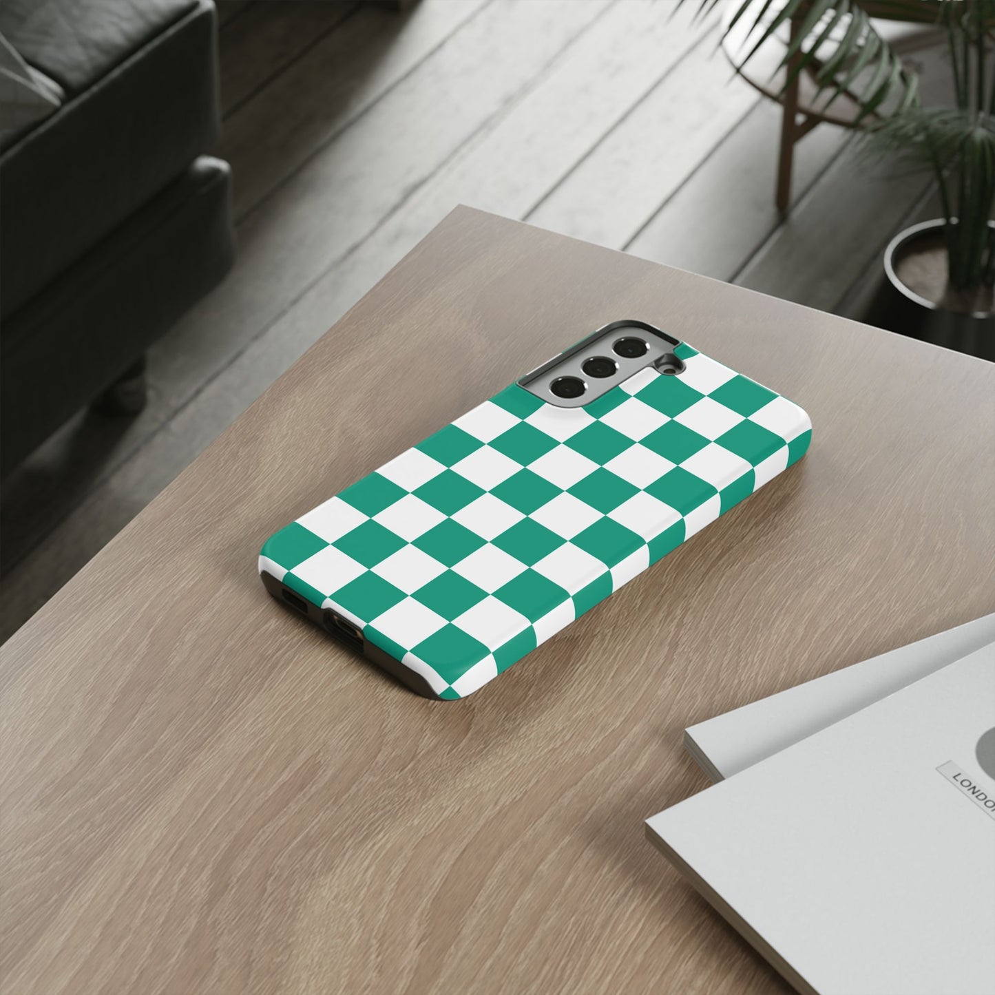 Checkerboard Phone Case | Samsung Galaxy S25, S25 Plus, S24, S24 Plus, S24 Ultra, S23 S22, S22 Plus S21 Ultra, S21 FE, S20+ Tough Cases