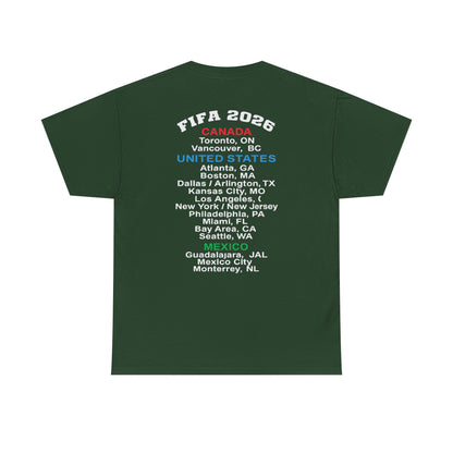 World Cup 2026 T-Shirt, Soccer Crest Tee, USA Canada Mexico Host Cities Shirt, Football Fan Apparel, Match Day Outfit, Tournament Gift