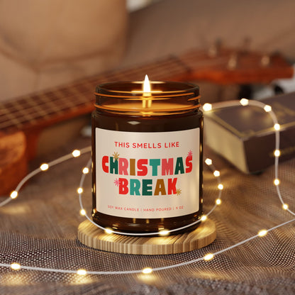 Christmas Break Amber Jar Candle | Scented Soy Candle | Holiday Gift | Cozy Winter Candle | Clean-Burning Soy Wax | Christmas Home Decor