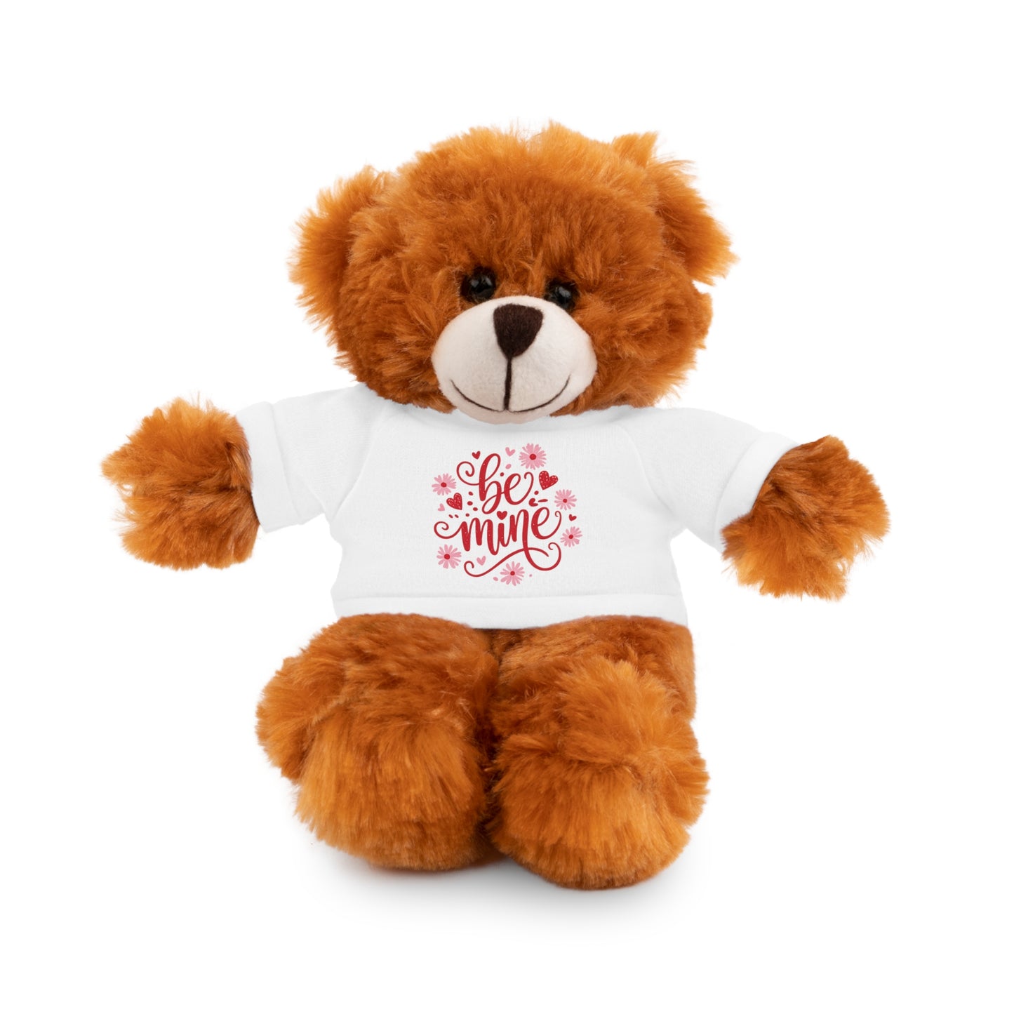 Be Mine Teddy Bear Plush, Valentine's Stuffed Animal with Shirt, Cute Plush Gift for Kids or Couples, Anniversary Love Toy