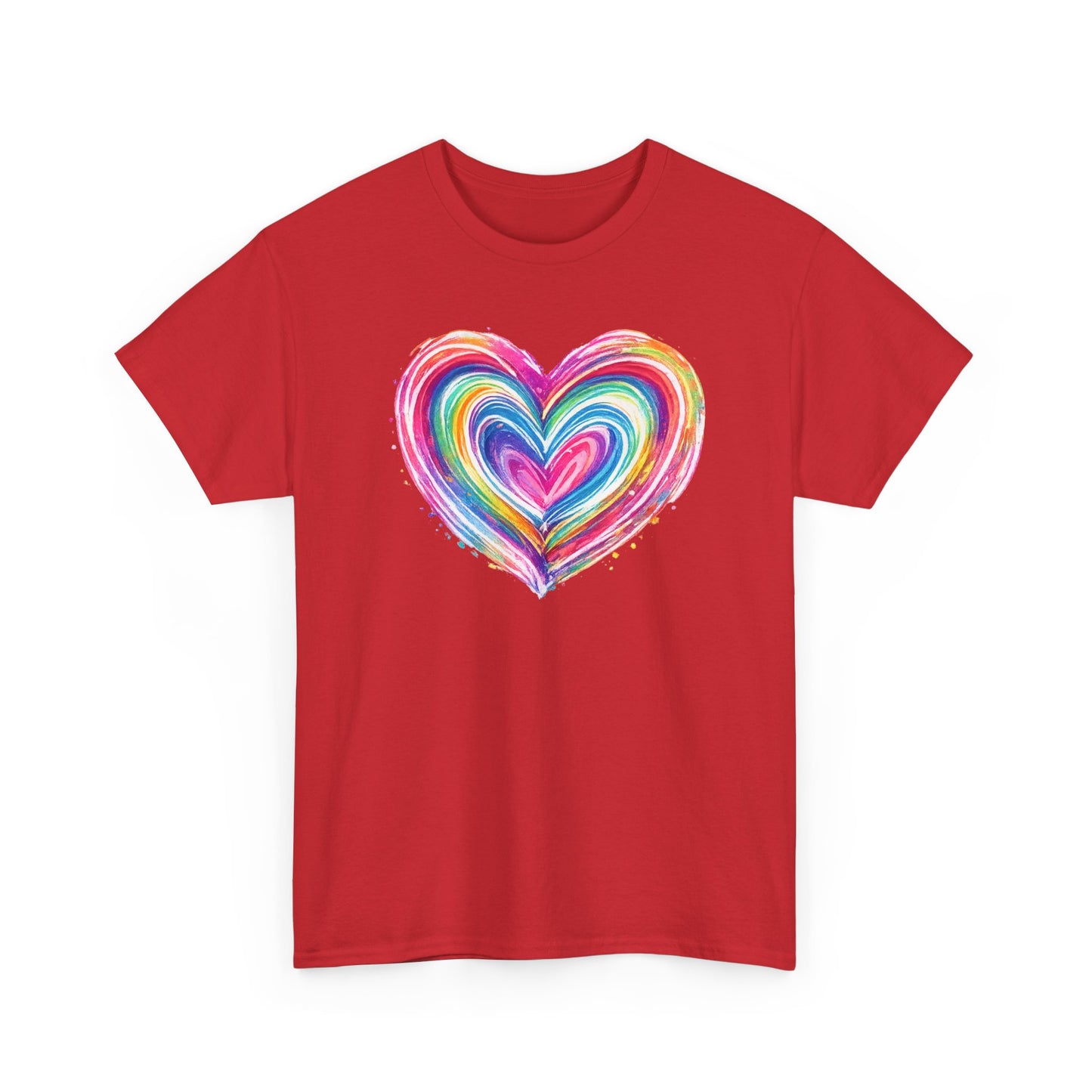 Comfort Colors Cute Heart Shirt, Brushstroke Heart Shirt, Anniversary Gift, Womens Love Shirt, Valentines Day Shirt, Coquette Valentine Tee