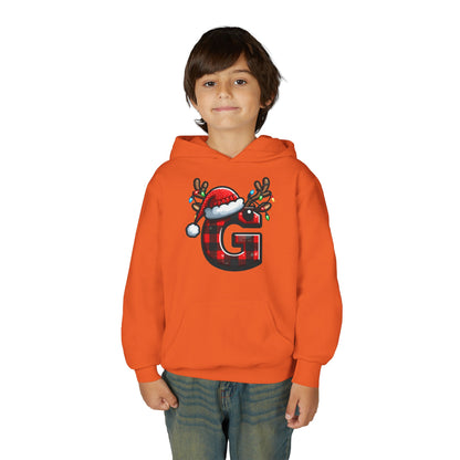 Personalized Festive Reindeer Hoodie for Kids, Christmas Sweatshirt hoodie, Holiday Gift, Cozy Winter Attire, Personalized Youth Hoody