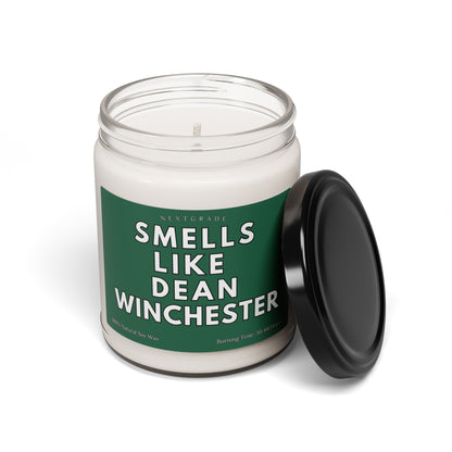 Smells Like Dean Winchester Scented Candle, All-Natural Soy Wax Jar Candle, Gift for Her, Supernatural Fan, 9 oz