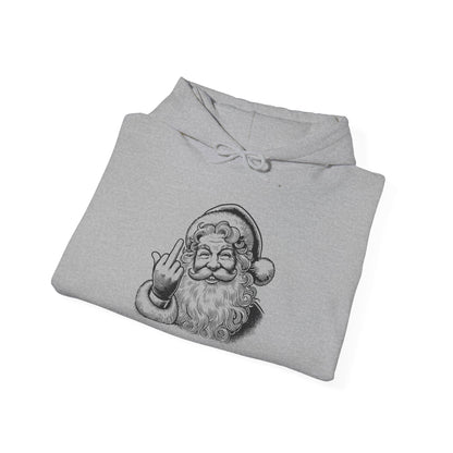 Funny Sassy Santa Hoodie, Funny Unisex Heavy Blend Sweatshirt, Christmas Gift, Holiday Apparel, Quirky Winter Wear, Casual Cozy