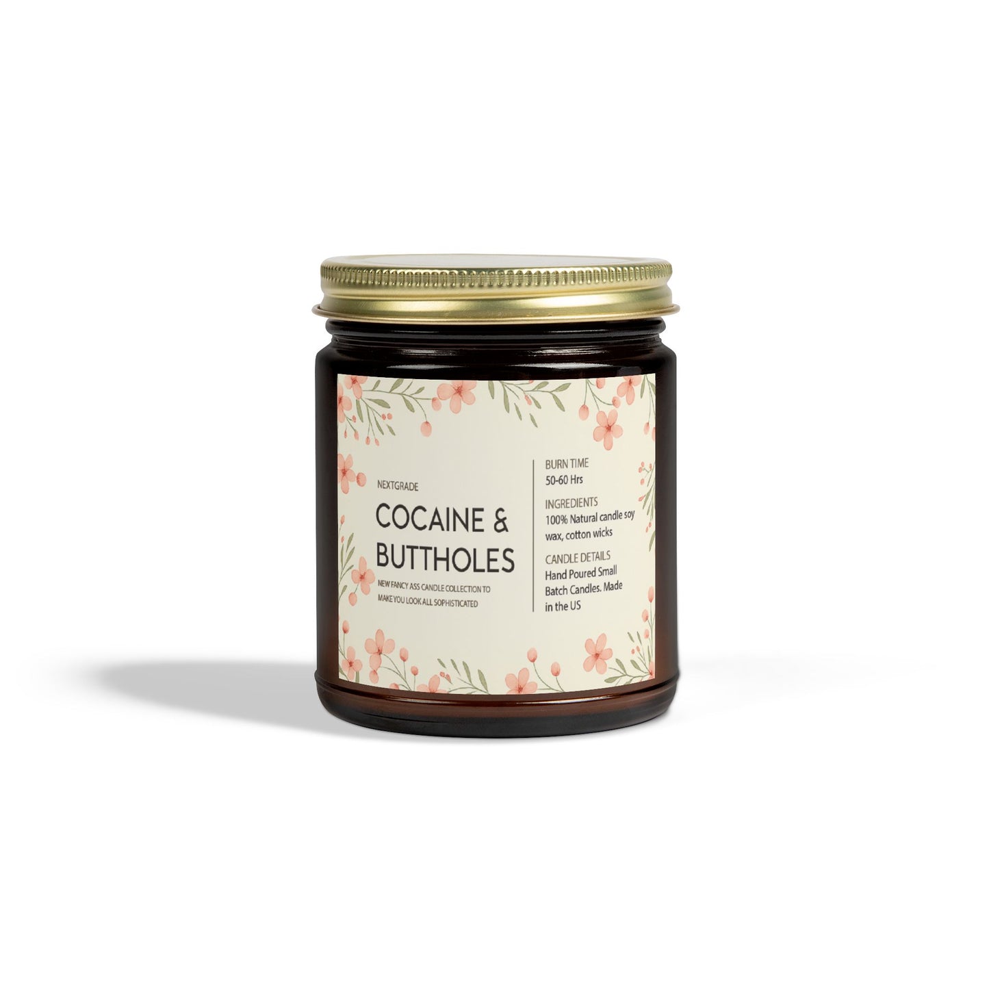 Funny Adult Humor Candle, Novelty Soy Wax Candle, 50, 60 Hour Burn, Gag Gift for Friends, Unique Candle Collection
