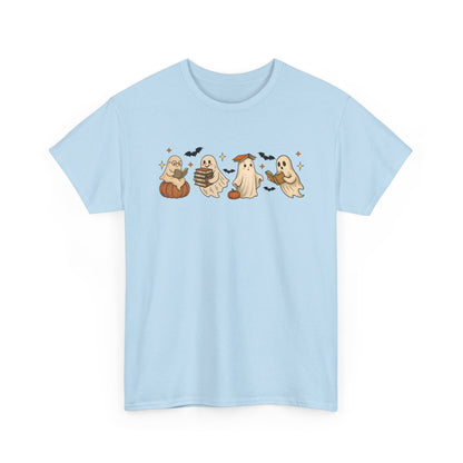 Halloween Ghost Unisex Tee, Halloween Tshirt, Fall T-Shirt, Spooky Shirt, Halloween Costume, Casual Wear