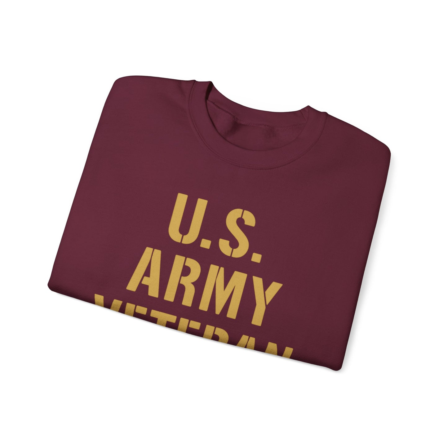 U.S. Army Veteran Crewneck Sweatshirt, Military Tribute Gift, Veteran Appreciation, Unisex Casual Wear, Cozy Sweatshirt