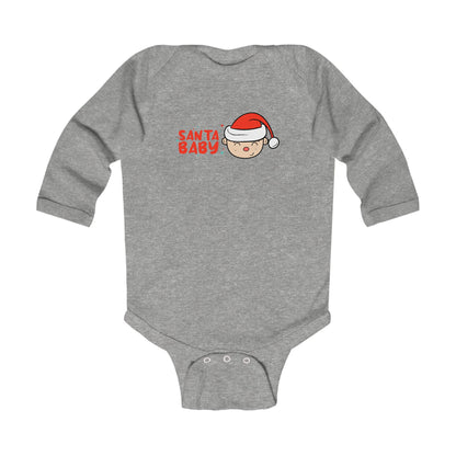 Santa Baby Infant Bodysuit | Baby Christmas Onesie | Baby Long sleeve suit | Baby Suit