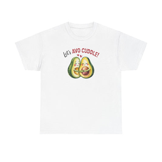 Let's Avo Cuddle Avocado Shirt | Cute Pun Food Lover Tee | Couples Matching Shirt | Anniversary Gift for Him Her | Funny Avocado Tee