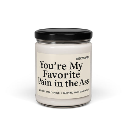 Funny Scented Soy Candle, You're My Favorite Pain, Gifts for Friends, Funny Home Decor, Unique Candle, Candle Lover