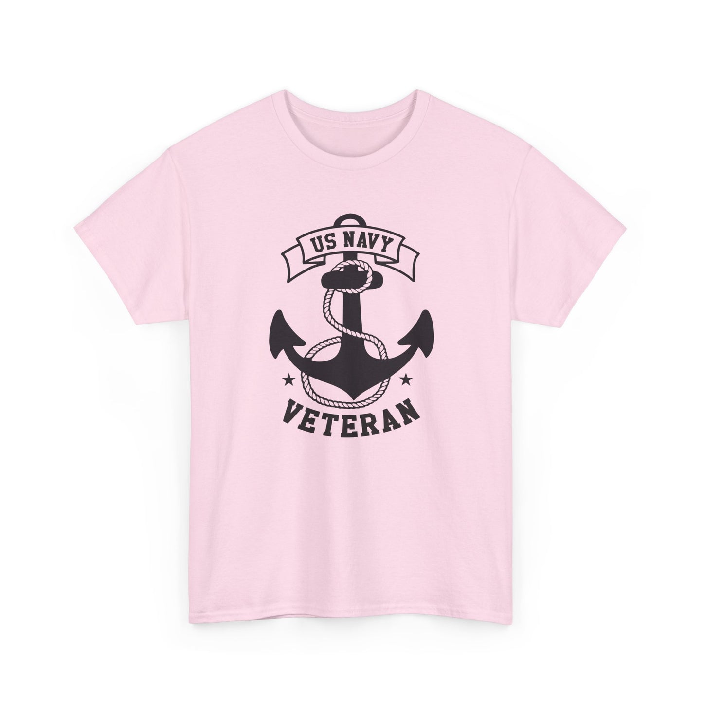 Navy Veteran Heavy Cotton Tee, US Navy Tribute Shirt, Military Appreciation Gift, Veteran's Day Outfit, Gift for Navy Personals