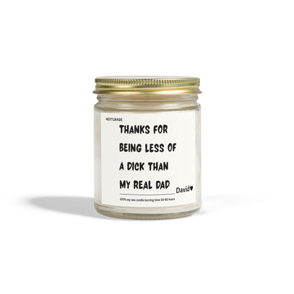 Personalized Funny Dad Scented Candles, Gifts for Dads, Unique Father's Day Candle, Humorous Candle, Gag Gift for Dad