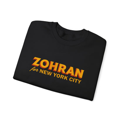 Zohran for New York City Sweatshirt, Vintage NYC Crewneck, Political Graphic Pullover, City Pride Gift | Urban Streetwear