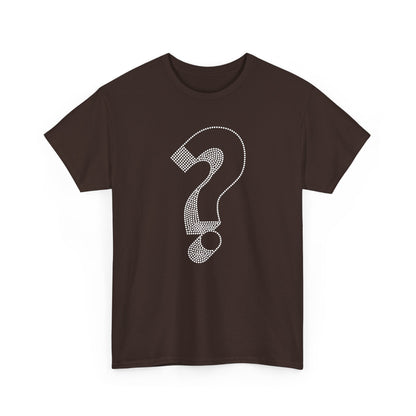 Question Mark Dotted Line Minimal Mystery T-Shirt