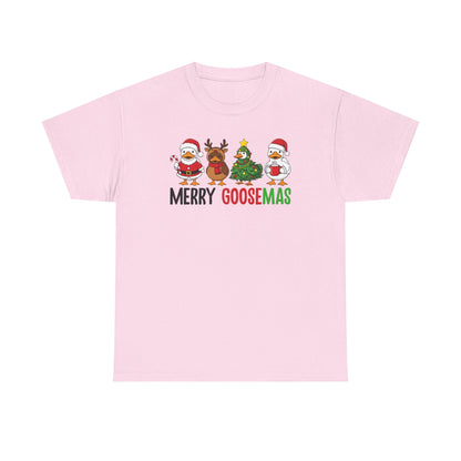 Merry Goosemas Shirt | Funny Christmas Goose T-Shirt | Holiday Humor Tee | Cute Santa Goose Shirt | Xmas Gift for Men & Women