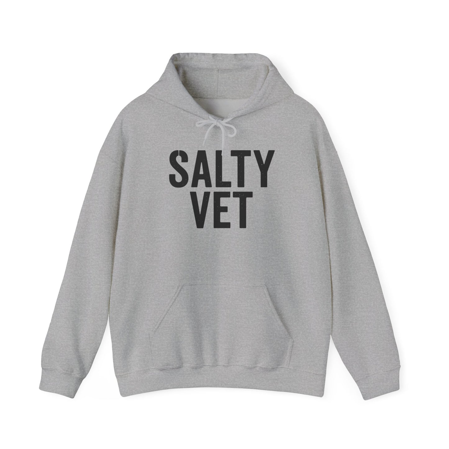 Salty Vet Hooded Sweatshirt, Cozy Unisex Hoodie for Veteran, Perfect Gift for Vets, Veterinarians, Casual Wear